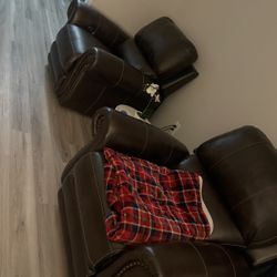 Power Leather Recliner