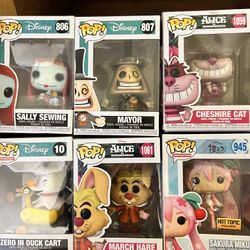 Disney and Alice In Wonderland FUNKO POPS