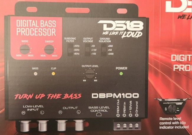 DS18 DBPM100 Digital Bass Processor With Remote