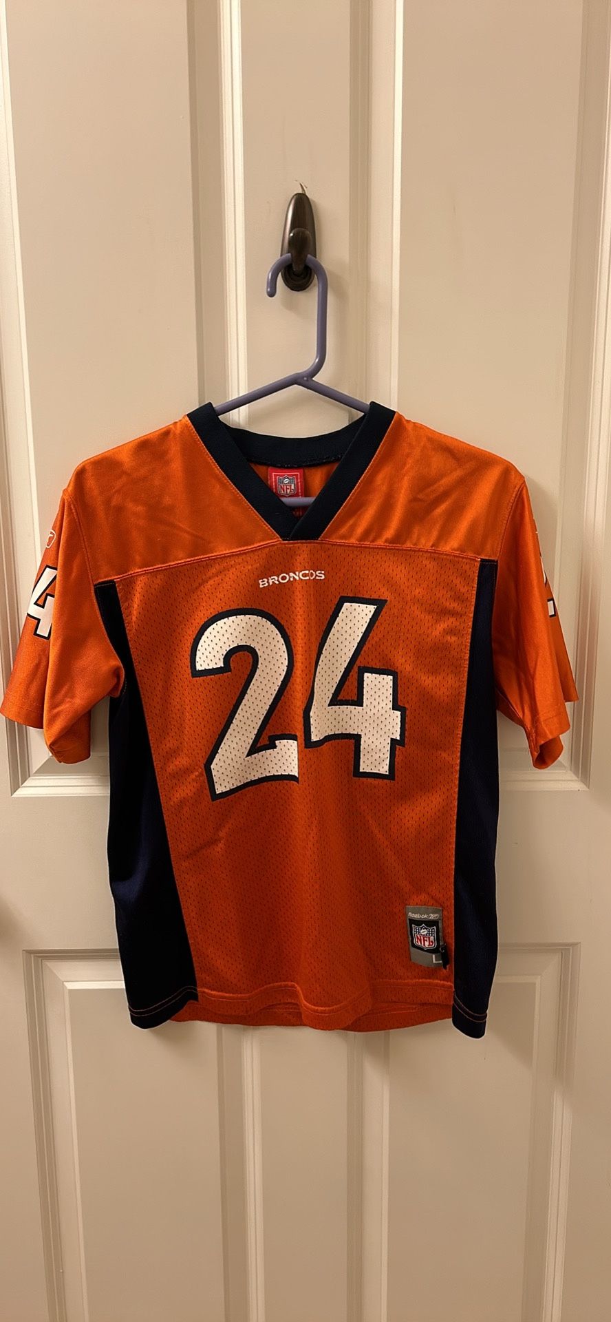 Champ Bailey Denver Broncos #24 Orange NFL Players Jersey Kids