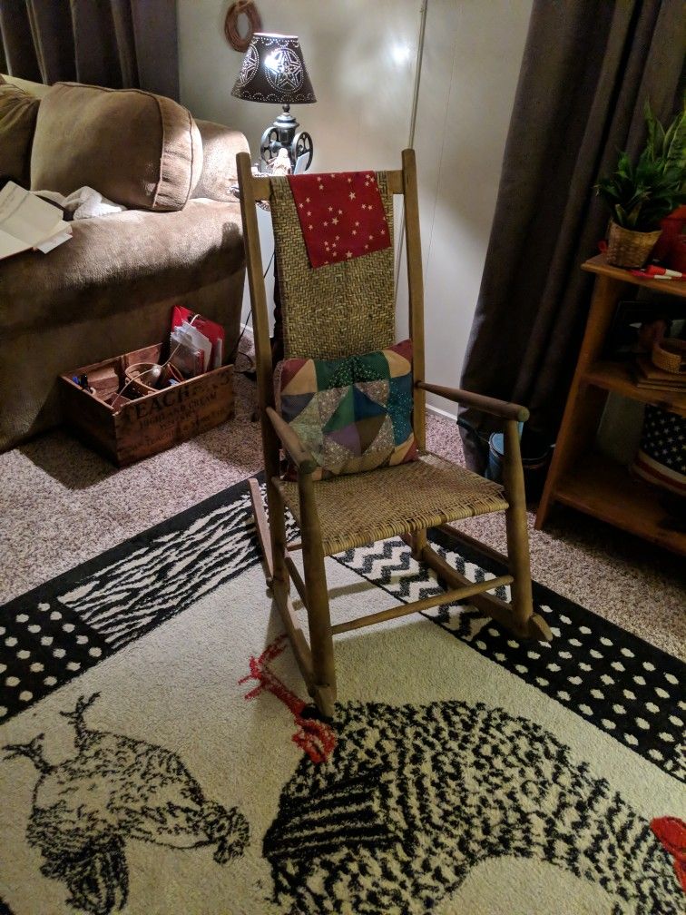 Antique Rocking Chair Very Old I mint Condition Also Very Rare. 