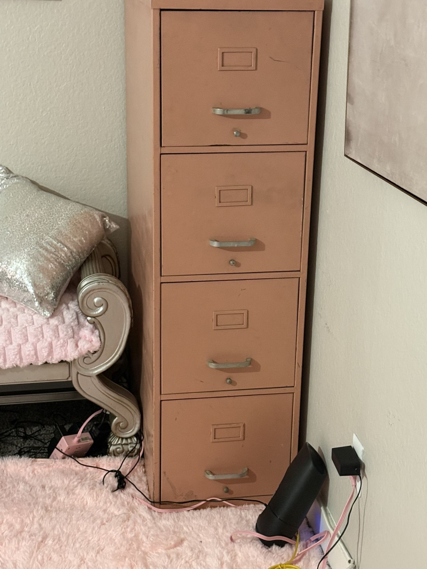 Pink File Cabinet
