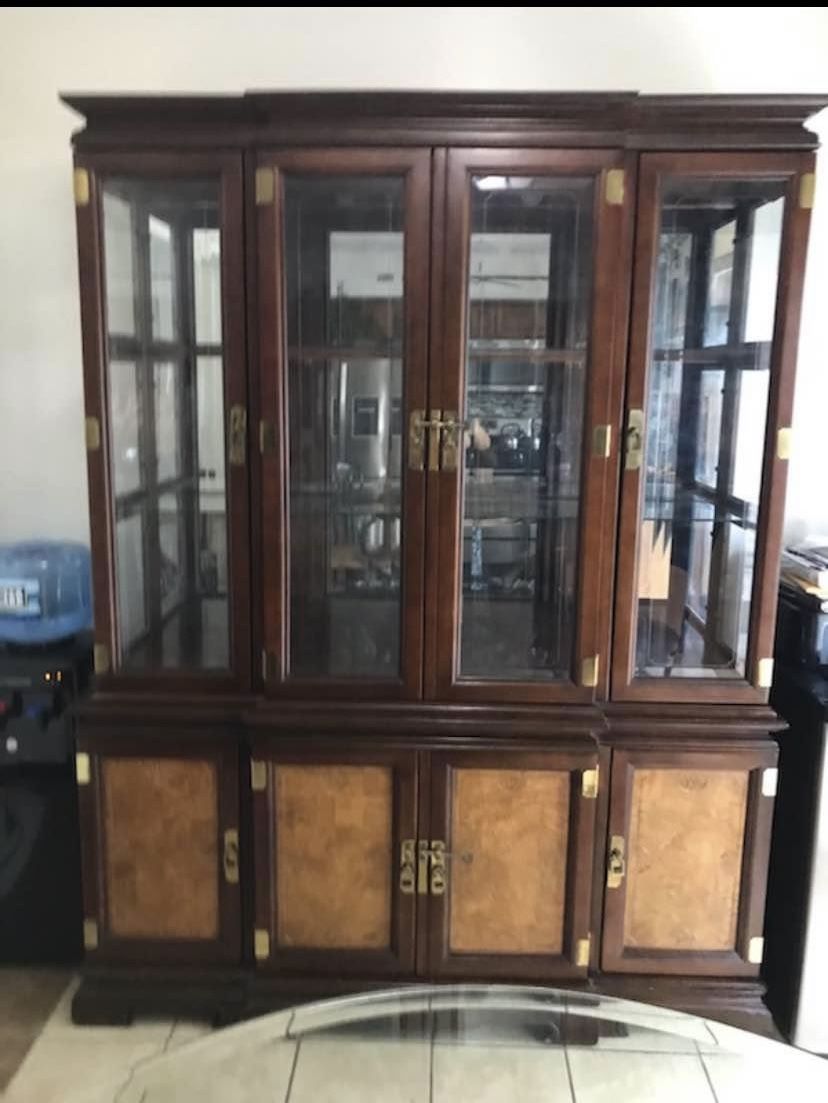 Brown China Closet 