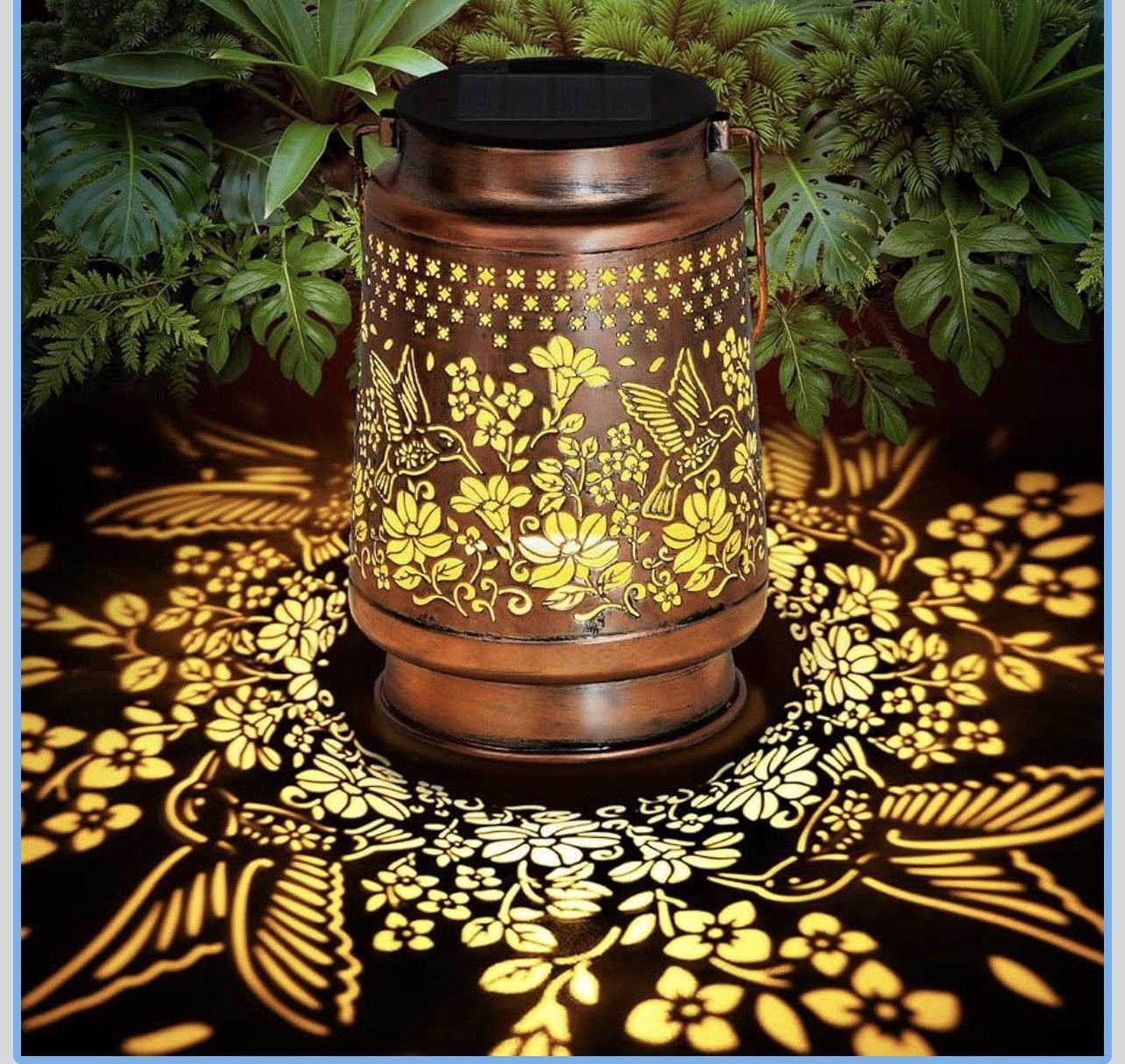 Solar Lantern Outdoor Lamp Waterproof Decorations Garden Decor, Christmas Birthday Gifts for Women, Mom, Grandma Decorative Garden, Yard, Patio, Lawn,