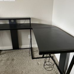Computer Corner Desk, Black 