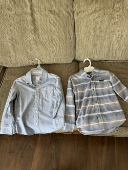 2 Camisas Para Niño Talla 6 Calvin Klein Y Carter’s