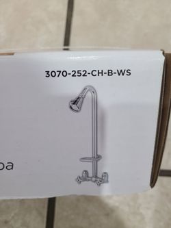 BRAND NEW Shop Homewerks 8"x8"x23" Chrome Outdoor/Indoor shower faucet
