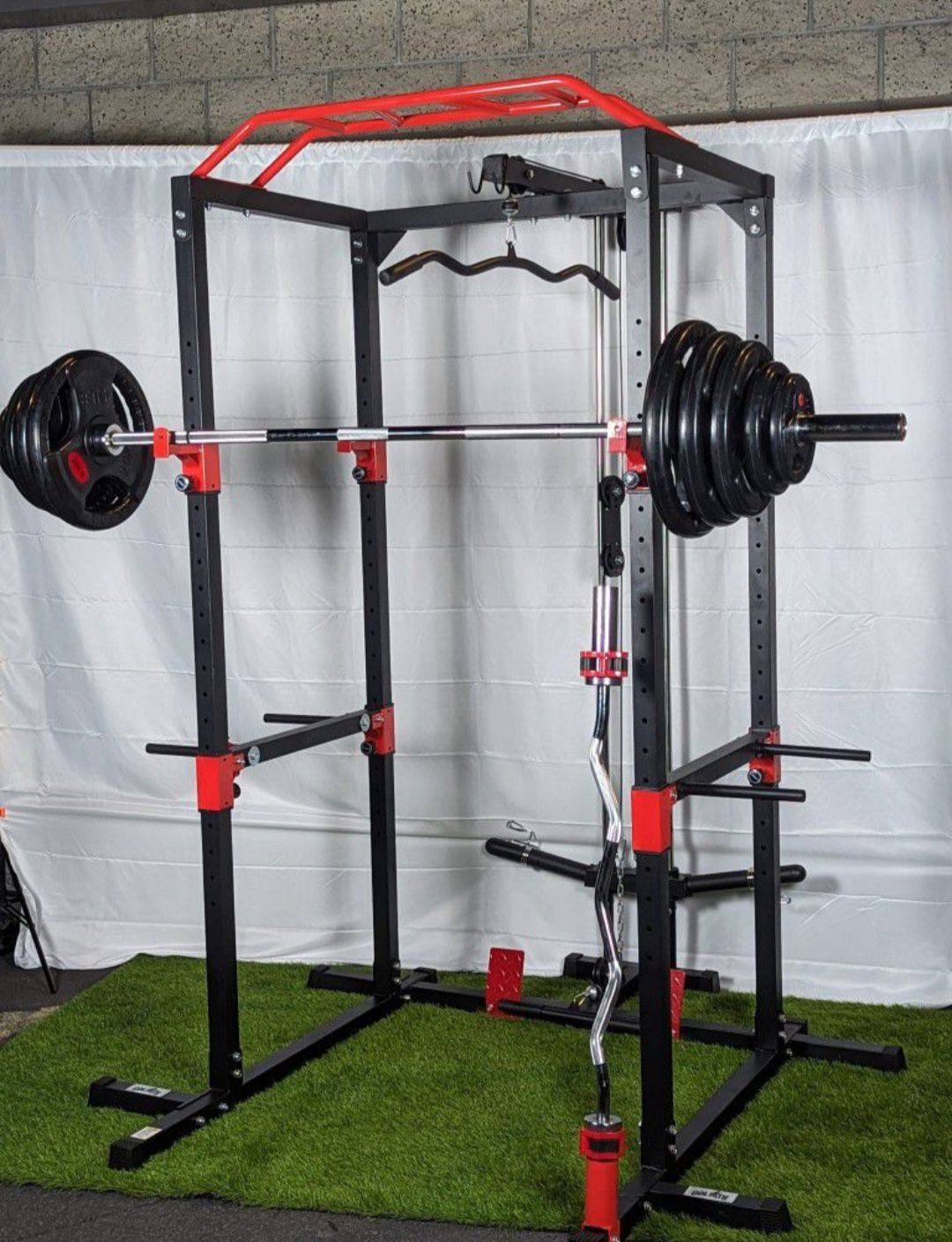 Power Cage , Squat Rack , Half Cage , Bench Pressing , Add Bench Press , Barbell , Pull Up Bar For Your Weights