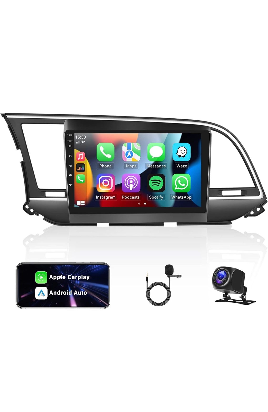 Radio for 2016 2017 2018 Hyundai Elantra (AD), Android 13 Car Stereo with CarPlay Android Auto,9" Touch Screen Car Radio with Bluetooth, GPS, Head Uni