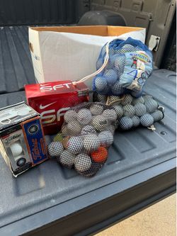 Assorted golf balls