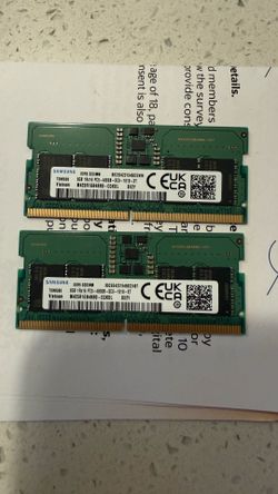 Samsung 16GB (2x8GB) DDR5 4800MHz Laptop RAM SO-DIMM