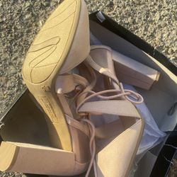 Beige High Heels 