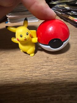 Pikachu with poke ball
