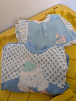 Vintage baby 12 month sleepers