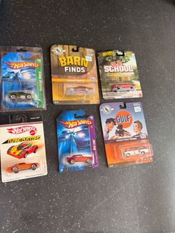 Title: Hot Wheels & Auto World Diecast Lot – 6 Cars – New in Package