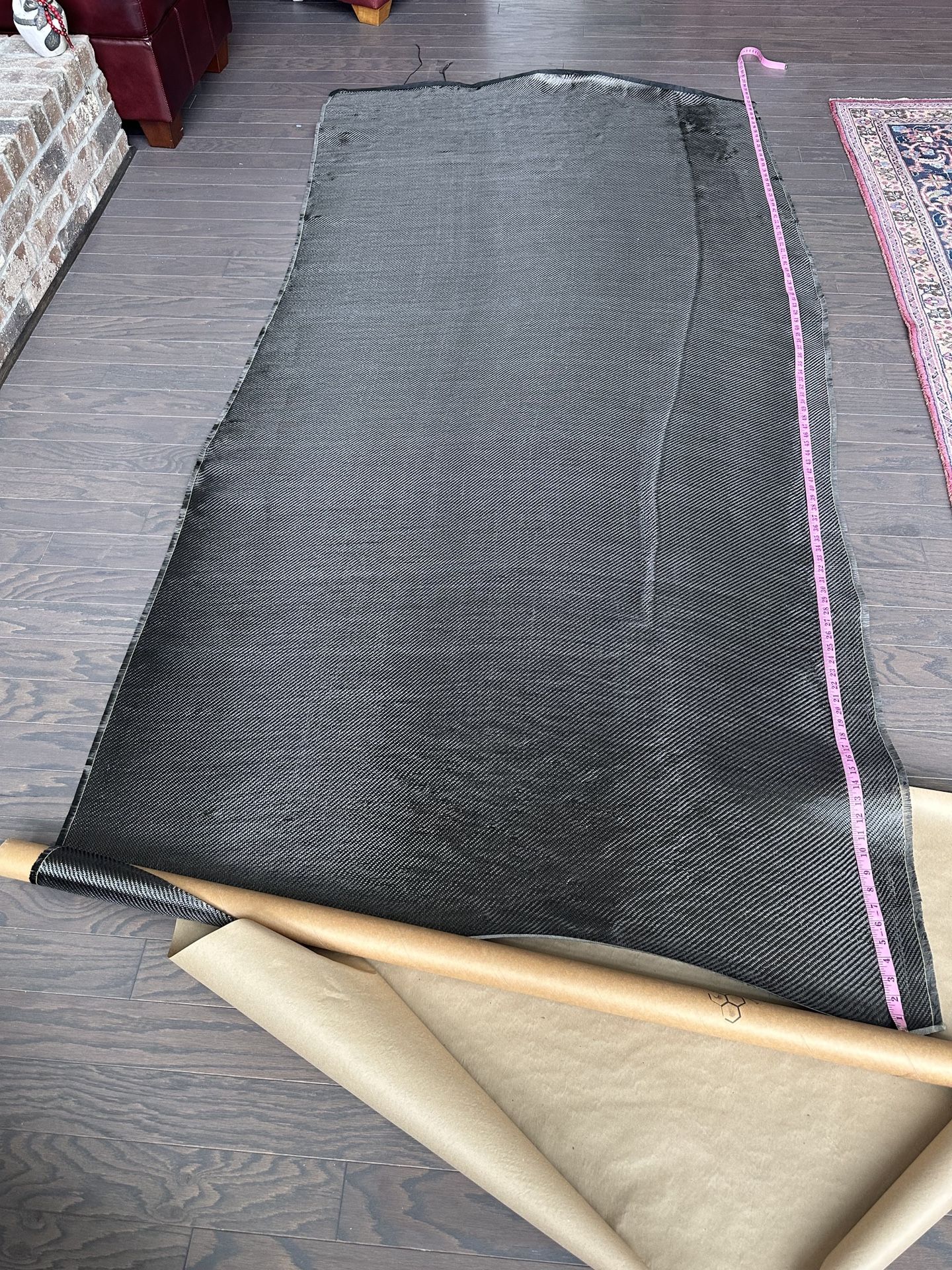102" x 50" Carbon Fiber Fabric
