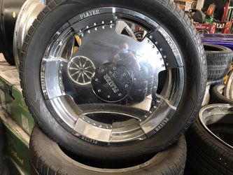 Custom Wheel Player 22” Rims Tires Asanti