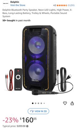 10 inch dolphin portable speaker bocina portable