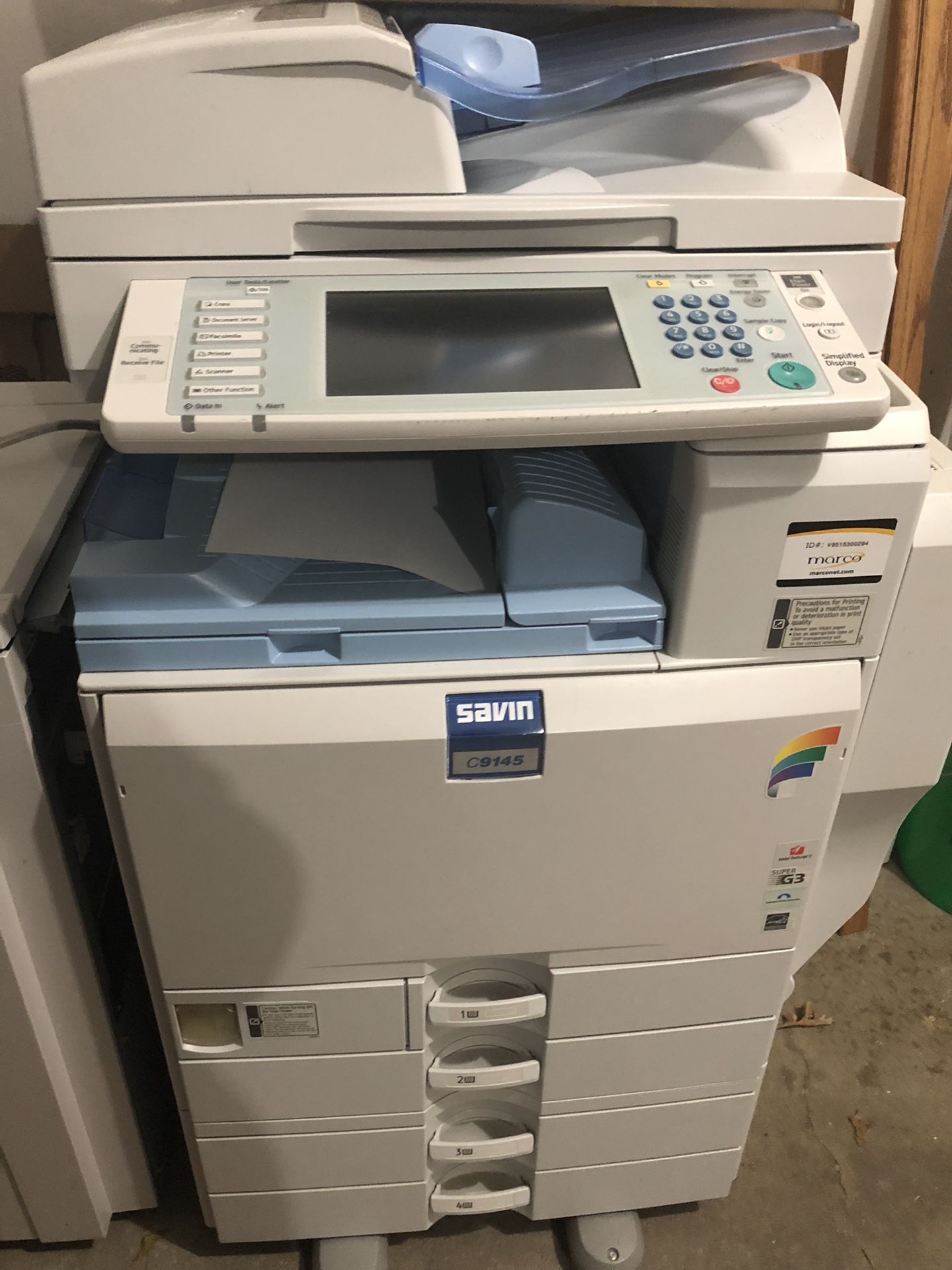 Savin C9145 Office Printer, Scanner, Fax Same as Ricoh