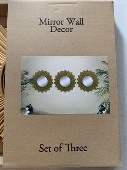 3 piece set mirror decor