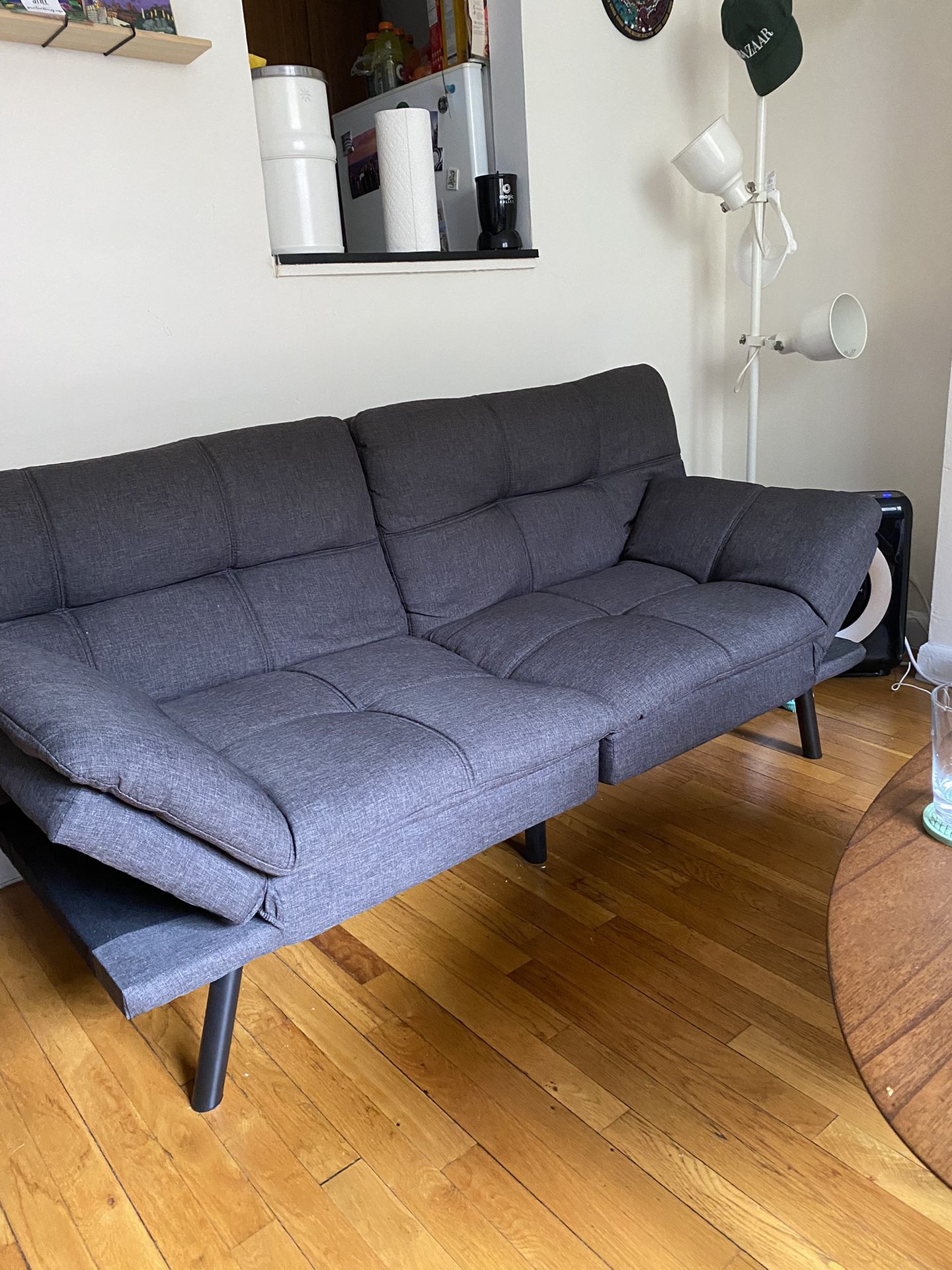 Dark Gray Futon Sofa