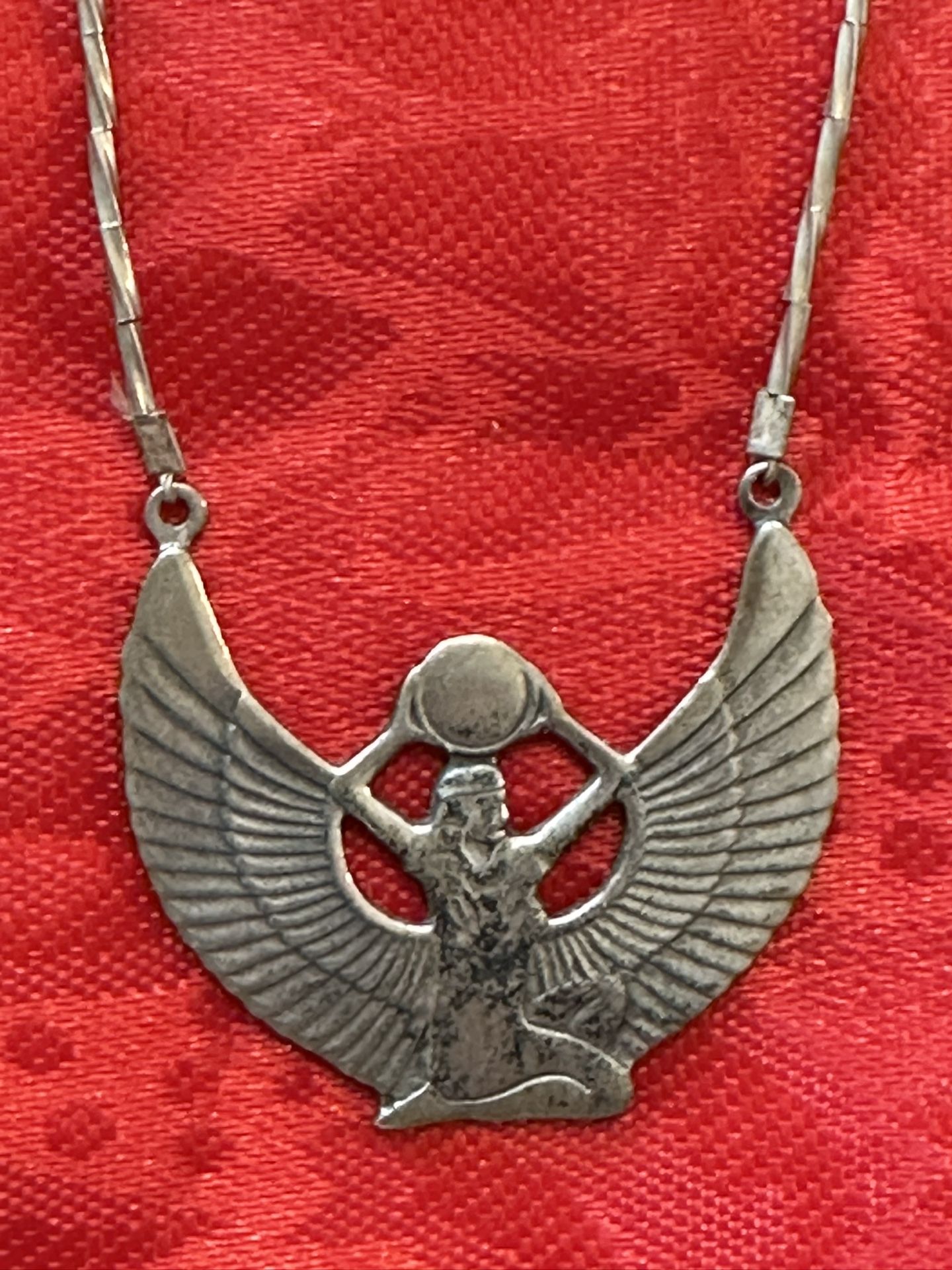 Egyptian Goddess Sterling Necklace