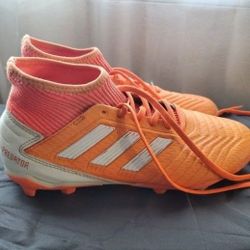 Addidas Predator Orange Cleats Size 6