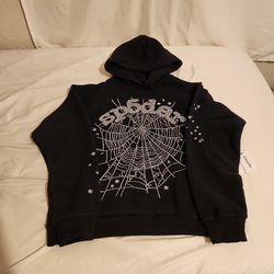 VVS spyder hoodie, black, M