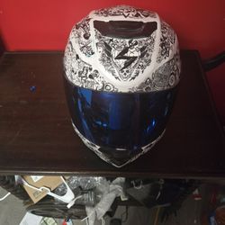 White Helmet With Visor