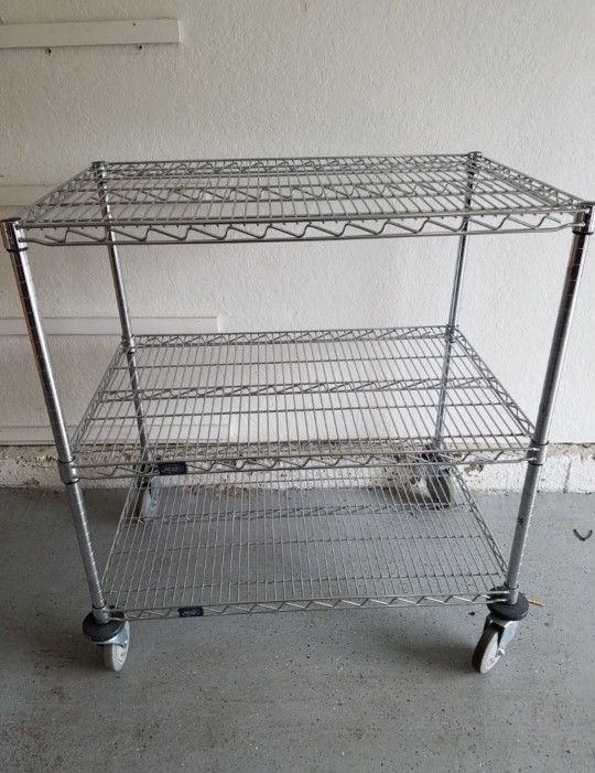 Heavy Duty Steel Cart with Wheels