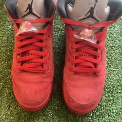 Air Jordan 5 Red Suede Size 7