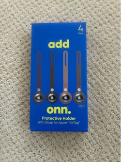 ONN Protective Holder Strap for Apple Air Tag 4 Pack - NEW