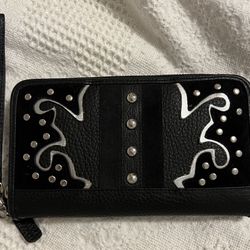 Black Hand Made Leather Wallet 