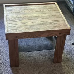 Oak End Table 