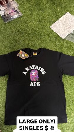 OG black purple Bape shirt Size Large