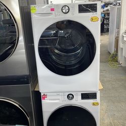 LG washer 3.5 cu ft and dryer 5 cu ft ductless