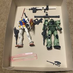 MG Gundam RX-78-2 & MG Zaku 2.0