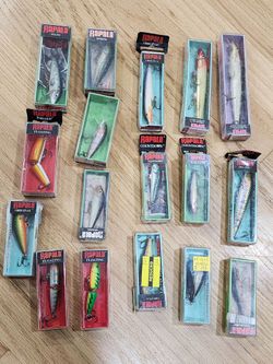 RAPALA FISHING LURES 18 PIECES BRAND NEW TAKE IT ALL LOT FOR $70