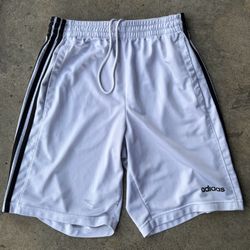 White And Black Adidas Shorts 