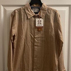 Brand New Boys Irish Cream Stripe Shirt Size 14/16 Kids