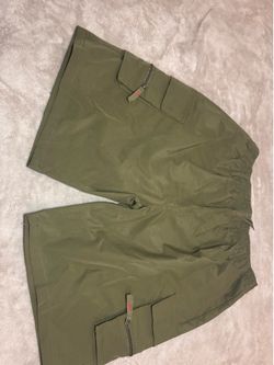 Men’s Olive Green Cargo Shorts – XXL