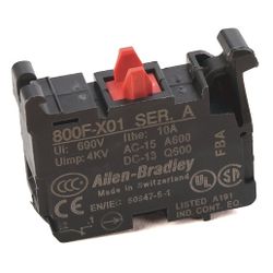 Allen Bradley N.C. Contact Block 800F-X01