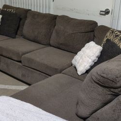 Large Gray Sectional Couch Delivery Available