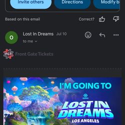 Selling 2 Saturday Lost In Dreams