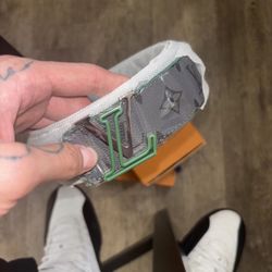 Green Lining and Black Louis Vuitton Men's Size 42 Belt