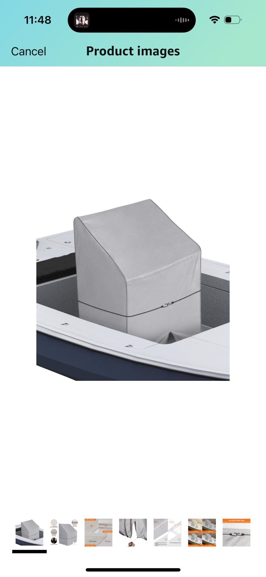 iCOVER Boat Center Console Cover 600D Waterproof Marine Grade for Carolina Skiff, Boston Whaler, Mako, Excel Bay Pro,Wellcraft and Other Brands with C