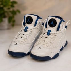 Air Jordan 6 Rings White Blue Sneakers