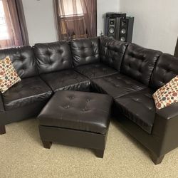 Espresso 2pcs Sectional
