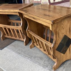 Pair of Wood Chairside End Table By Sunny Designs, Sedona Collection