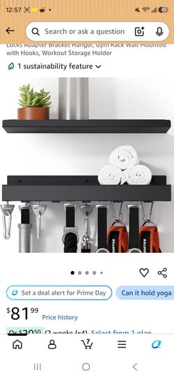Metal work out shelf